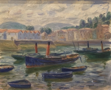 Boats in a French harbor
